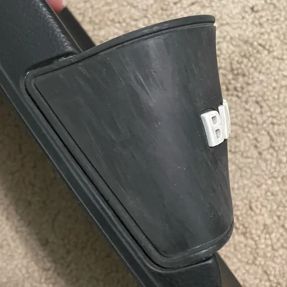 Balenciaga Black Slide Sandals - Picture 7 of 13